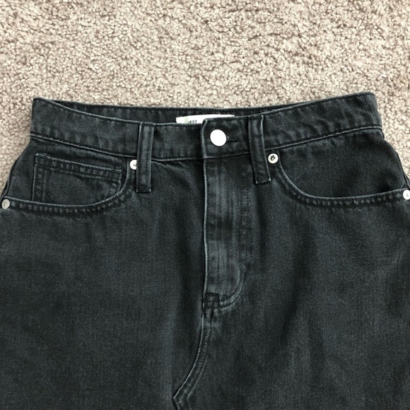 Madewell Black Denim Skirt Womens 26 - Picture 4 of 9